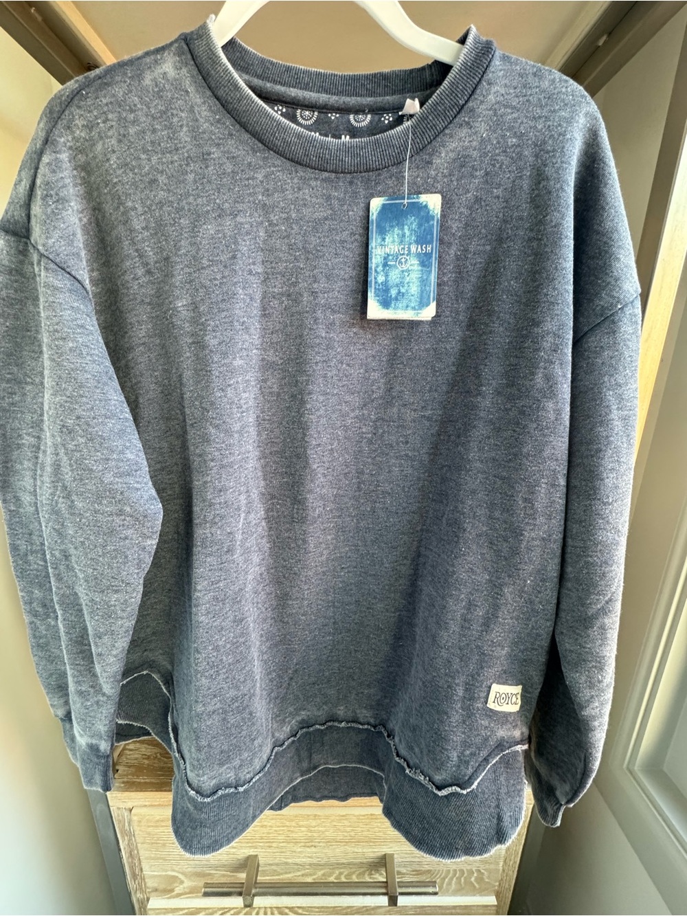 Rogue Washed Navy Crewneck Sweatshirt